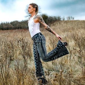 Free People Bali Flare Jeans 27 Boho Hippie Pants